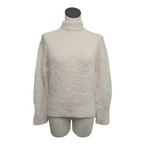 NWT Madewell Size XXS Wool-Alpaca‎ Bouclé-Knit Sweater Cream Oversized NS679